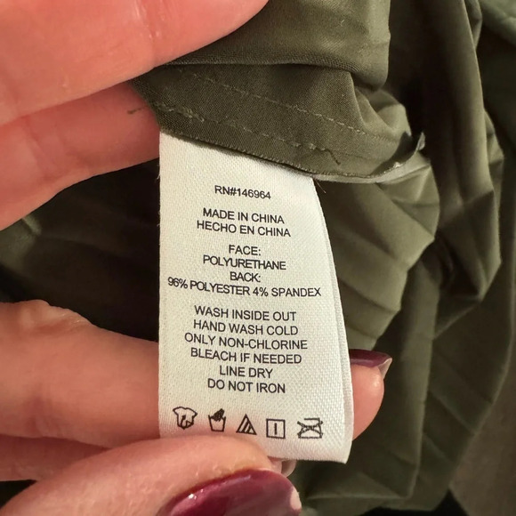 NWOT Grey Collective Olive Pleated Skirt Size Small - Picture 7 of 7